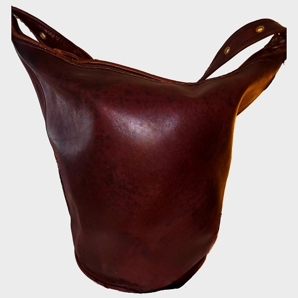 Coach 9085 RARE Vintage XL Duffle/Bucket In Mocha Leather - Picture 4 of 7